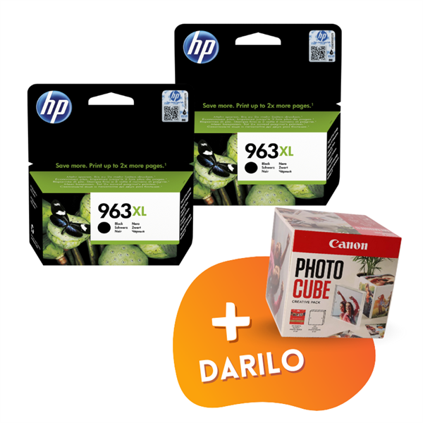 Komplet kartuš HP 3JA30AE nr.963 XL (črna), original, 2 kosa + DARILO GRATIS