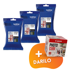 Komplet kartuš Brother LC3619XLBK (črna), original, 3 kosi + DARILO GRATIS