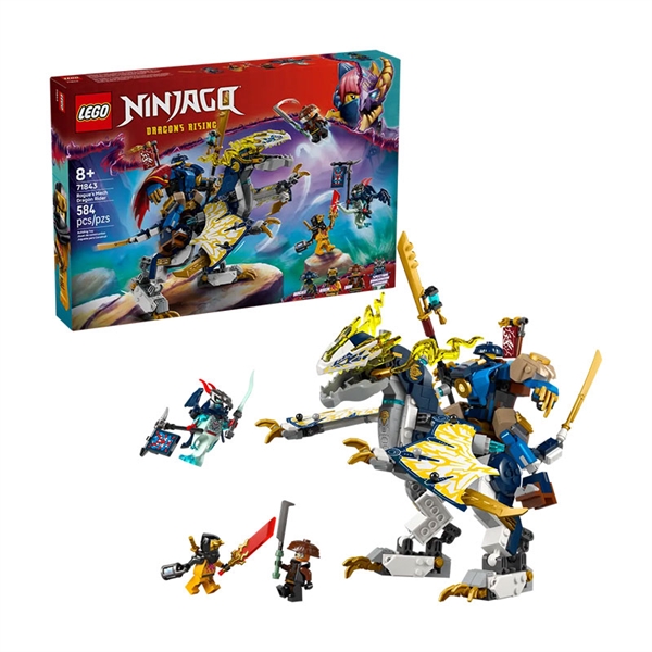 LEGO Ninjago: Rogue v robotskem oklepu jezdi zmaja