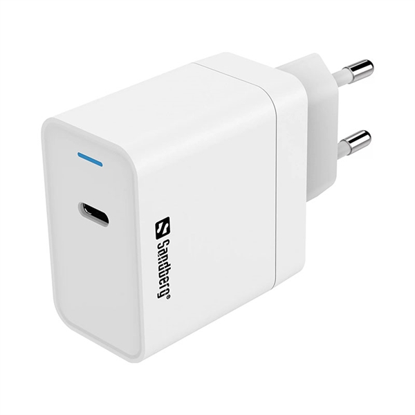 Stenski polnilec Sandberg USB-C (hitro polnjenje), 65 W