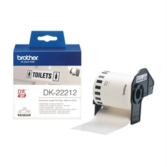 Etikete Brother DK-22212 (črno na belo), neskončne, 62 mm x 15,24 m, original