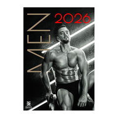 Stenski koledar 2026, Moški, črno-bel