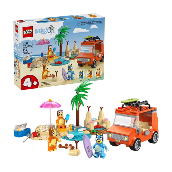 LEGO DUPLO: Blueyjina plaža in izlet z družinskim avtomobilom