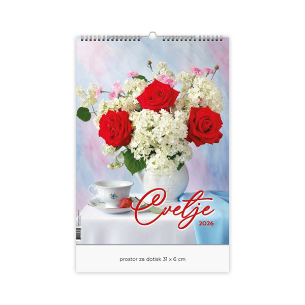 Stenski koledar 2026, Cvetje