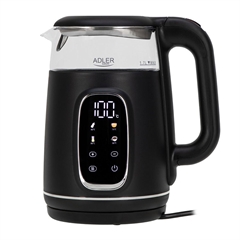 Grelnik vode Adler AD1305 BS z LED zaslonom, 1.7L, črno siv