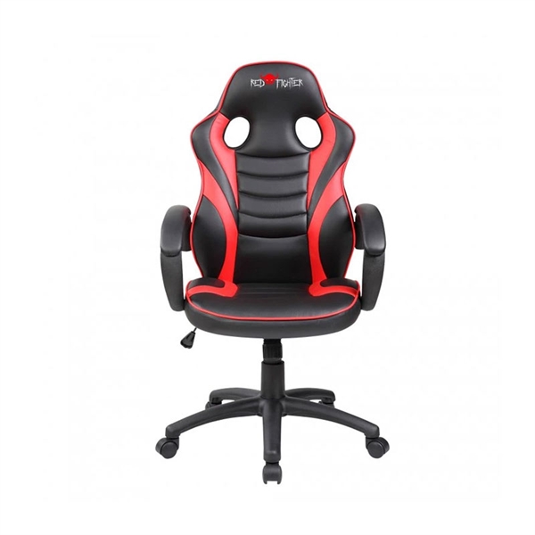 Študentski gaming stol Red Fighter C6, črno rdeč