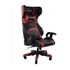 Gaming stol E-Blue Cobra z vgrajenimi Bluetooth zvočniki, črno rdeč