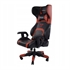 Gaming stol E-Blue Cobra z vgrajenimi Bluetooth zvočniki, črno rdeč