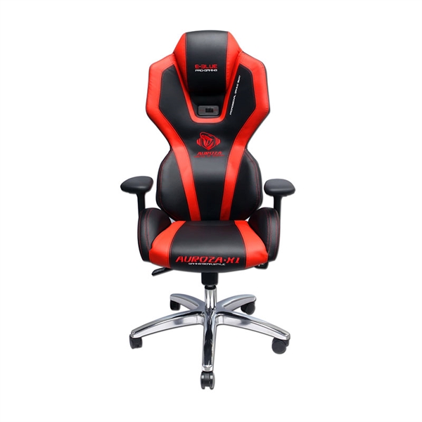 Gaming stol E-Blue Auroza z osvetlitvijo, črno rdeč
