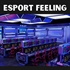 Gaming stol E-Blue Auroza z osvetlitvijo, črno rdeč