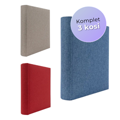 Darilni paket najlepših spominov Tribarvni Elegant: 3x Foto album, 100 strani