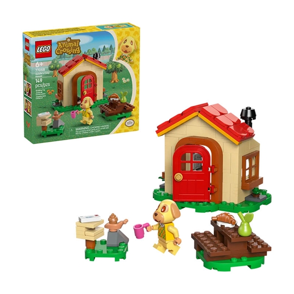 LEGO Animal Crossing: Goldie v svoji udobni hiši
