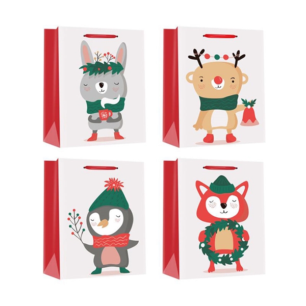 Novoletna darilna vrečka, srednja