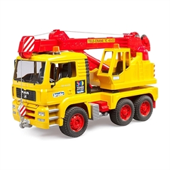 Tovornjak z žerjavom Bruder 50 let Man TGA