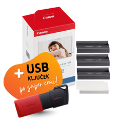 Kartuša + foto papir Canon KP-108IN, original + USB ključek po SUPER ceni