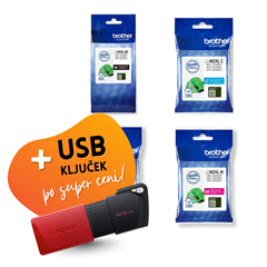 Komplet kartuš Brother LC462 XL (BK/C/M/Y), original + USB ključek po SUPER ceni