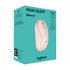 Miška Logitech M240 Silent, brezžična, roza