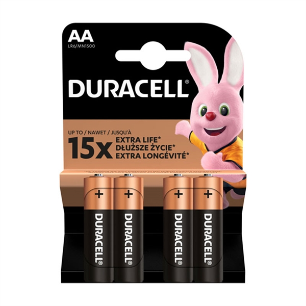 Baterija Duracell AA-LR6, 4 kosi