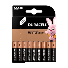 Baterija Duracell AAA-LR03, 18 kosov