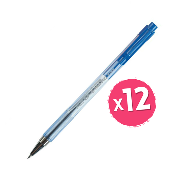 Kemični svinčnik Pilot Matic BPS 135, modra, 12 kosov