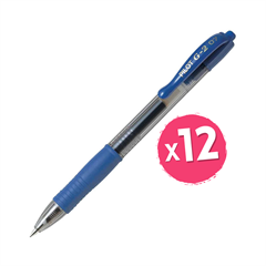 Gel pisalo Pilot BL-G2-7, modra, 12 kosov