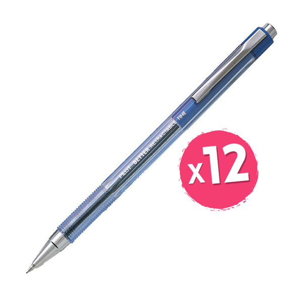 Kemični svinčnik Pilot BP-145-F, modra, 12 kosov