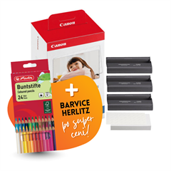 Kartuša + foto papir Canon KP-108IN, original + barvice po SUPER ceni