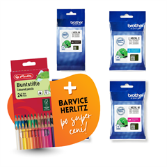 Komplet kartuš Brother LC462 XL (BK/C/M/Y), original + barvice po SUPER ceni