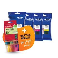 Komplet kartuš Brother LC3619XL (BK/C/M/Y), original + barvice po SUPER ceni