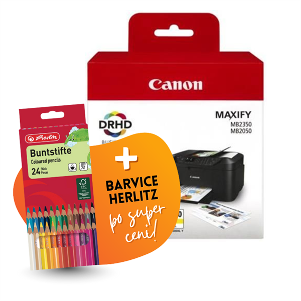 Komplet kartuš Canon PGI-1500XL (BK/C/M/Y), original + barvice po SUPER ceni