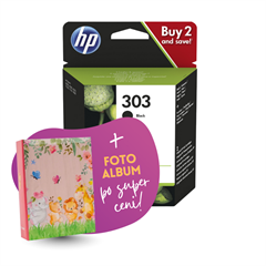 Komplet kartuš HP 3YM92AE (nr.303 BK + nr.303 CMY), original + foto album po SUPER ceni
