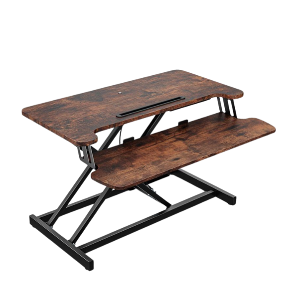 Nastavek Vonhaus za sedeče-stoječo mizo, temen les