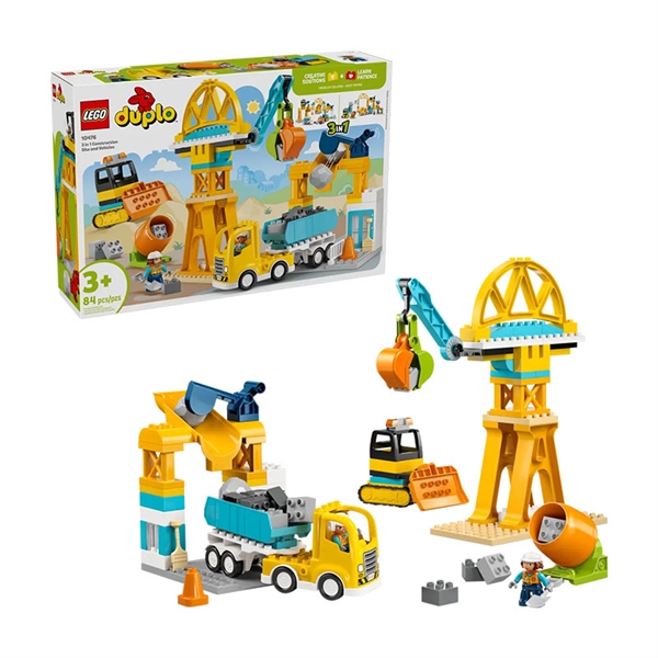 LEGO DUPLO: 3v1 Gradbišče in vozila