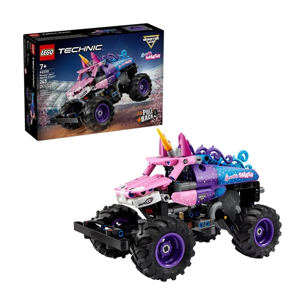LEGO Technic: Monster Jam Sparkle Smash z motorjem na poteg