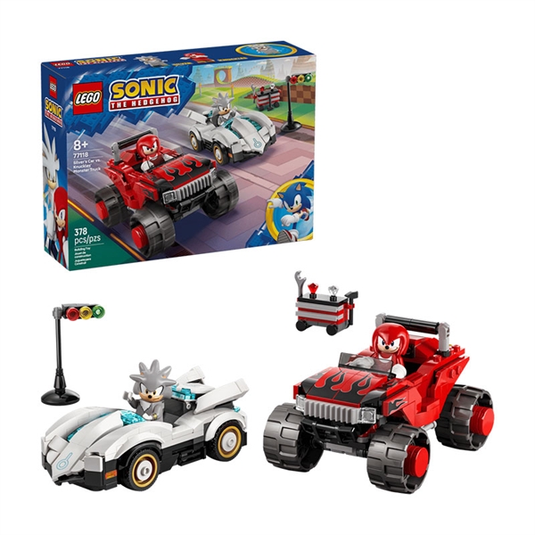 LEGO Sonic the Hedgehog: Silver's Car vs Knuckles' Monster Truck
