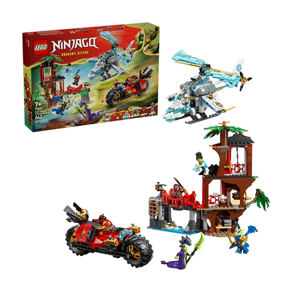 LEGO Ninjago: Spopad z ninja vozili pri Drevesni hišici