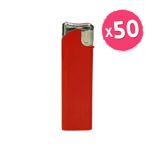 Vžigalnik Feniks Twist Mat, rdeč, 50 kosov