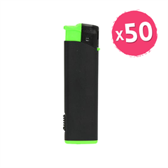 Vžigalnik Feniks Ranger, z LED lučko, črno zelen, 50 kosov