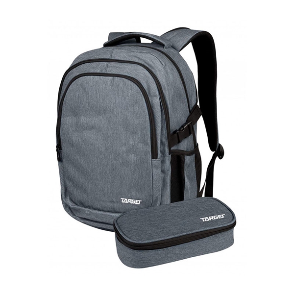 Šolski nahrbtnik Target Urb-X Melange Grey + peresnica