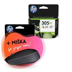 Komplet kartuš HP nr.963 XL (BK/C/M/Y), original + brezžična miška po SUPER ceni