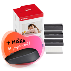 Kartuša + foto papir Canon KP-108IN, original + brezžična miška po SUPER ceni