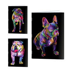 Zvezek A4 Rucksack Only, Cool Živali, črte z 9 mm robom, 52 listov, sortirano