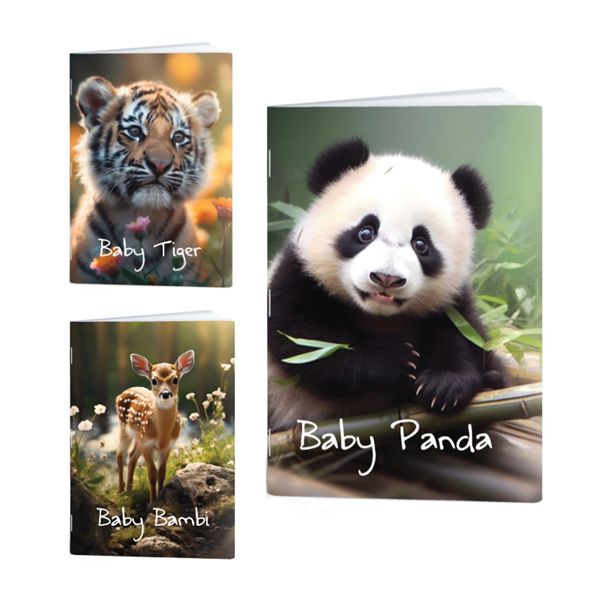 Zvezek A4 Rucksack Only, Živali Baby, mali karo 5 mm, 52 listov, sortirano