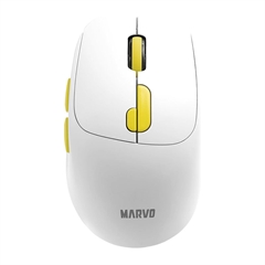 Miška Marvo M809W, brezžična, bela
