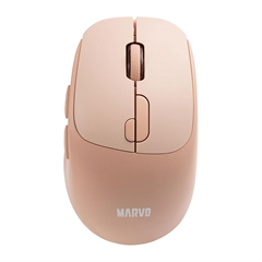 Miška Marvo M809W, brezžična, pastelno oranžna