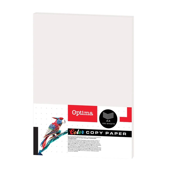 Barvni fotokopirni papir Optima A4, bela, 100 listov