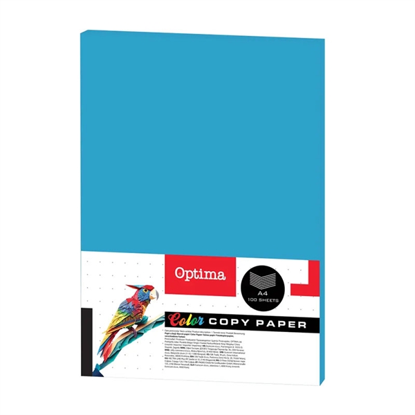 Barvni fotokopirni papir Optima A4, turkizna, 100 listov