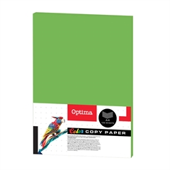 Barvni fotokopirni papir Optima A4, zelena parrot, 100 listov
