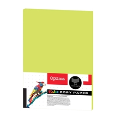 Barvni fotokopirni papir Optima A4, fluorescentno zelena, 100 listov