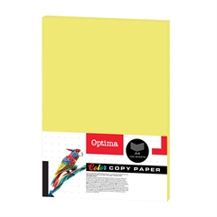 Barvni fotokopirni papir Optima A4, fluorescentno rumena, 100 listov
